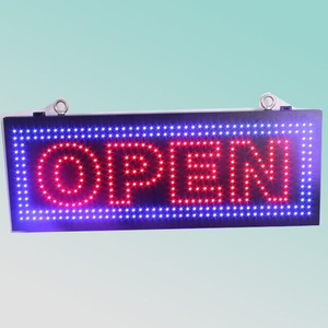 Ngoài trời 33x90cm phát sáng đôi bên dẫn đăng ký nhấp nháy mở đóng dẫn Bảng hiển thị - Product Image 1