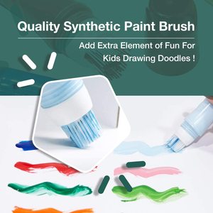 Pintura Tempera Lavable No Tóxica, Kit de Pintura para Manualidades Infantiles de 12 Piezas, 24 ml 28 ml, Pinturas para Pósteres a Base de Agua Exprimibles - Product Image 5