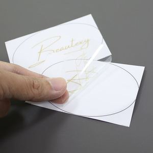 Etiquetas Adhesivas Brillantes con Logotipo, Mini Letras Personalizadas, Impresión de Etiquetas en Rollo Resistentes al Agua, Etiqueta Autoadhesiva Transparente con Lámina Dorada, Etiqueta Privada - Product Image 5