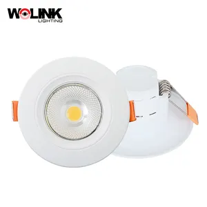 ABS round ip20 Flush mounted indoor cob 3w led down lamp