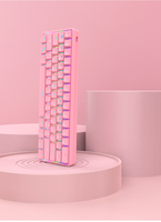Keyboard Mekanik Gaming Dual Mode USB Type-C BT FV-DK61 Warna Baru, 61 Tombol, RGB Backlit, Lampu Dapat Diatur