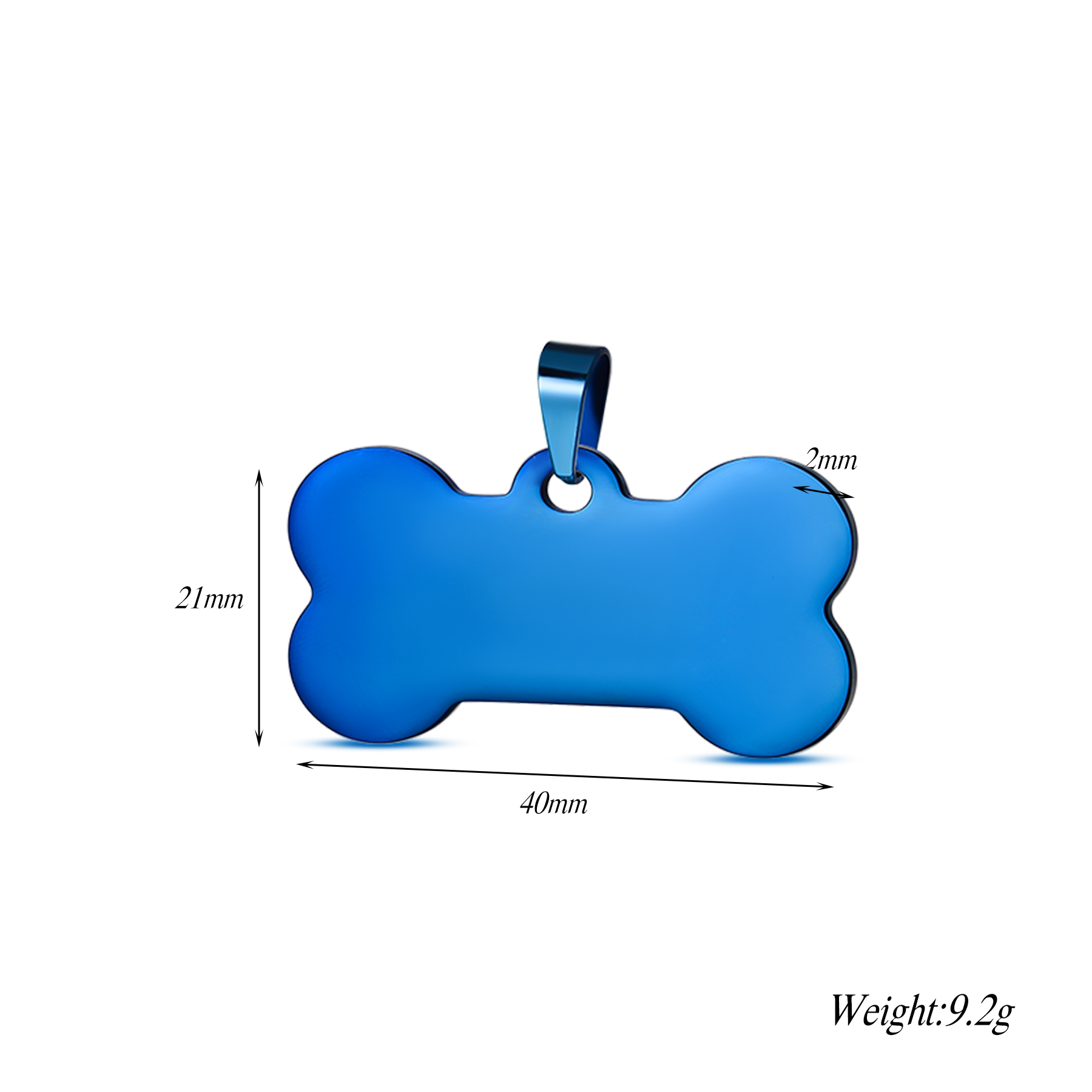 Bleu 21x40mm