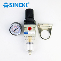 Regulador de Filtro de Aire Comprimido Serie AW SINCKI, Separador de Agua y Aceite AW1000 a AW5000