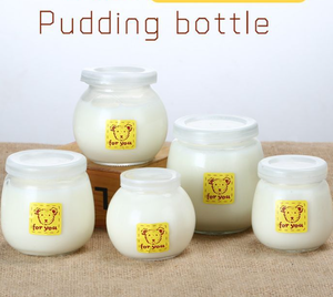 Bán Buôn Thủy Tinh Rỗng Lưu Trữ Lọ 100Ml 200Ml 300Ml Nút Chai Niêm Phong Cho Sữa Bánh Sữa Sữa Chua Đồ Uống Khác Bao Gồm Nắp Nhựa - Product Image 6