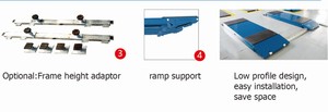 Plateforme élévatrice à ciseaux portable Precision4tech, capacité 3,2T, élévateur hydraulique pour voitures <span class=keywords><strong>avec</strong></span> installation au sol et rampe - Product Image 4