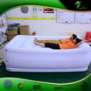 2m Long Inflatable White Sleeping Bed Vinyl Air Tight Inflatable Bouncer Inflatable Air Bed Balloon