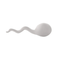 Balle anti-stress personnalisée en mousse PU en forme de sperme, à remontée lente, pour enfants et adultes, jouet promotionnel à presser