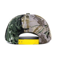 Gorra de Béisbol de 5 Paneles con Camuflaje de Bosque Real, Bordado Impreso Sin Estructura, Logotipo Personalizado al por Mayor para Hombre