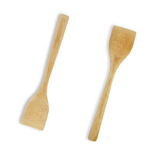 Spatule multifonction en bambou massif écologique de qualité supérieure, anti-rayures, anti-adhésive, 1 pièce, ensemble d'outils de cuisine, emballage en boîte - Product Image 6