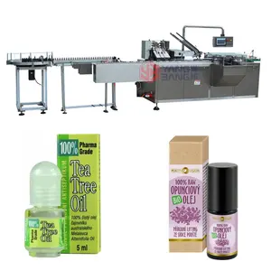 Papierbox-Verpackungs maschine Automatische 10ml 50ml ätherische Öl rolle auf Flaschen karton ier maschine