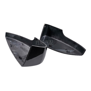 Carbon Fiber Rearview <b>Mirror</b> Covers For Ford Kuga Escape Full Set Spherical <b>Mirror</b> <b>Plastic</b> Material - Product Image 3