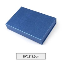 Boîte-cadeau de luxe avec couvercle magnétique réutilisable, grand stock, emballage en carton rigide pour vernis à ongles, huile, boîtes en papier bleu pour cadeaux