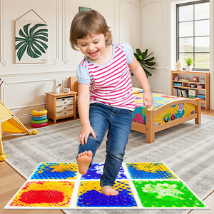 Dalles de sol sensorielles liquides aux couleurs vives, stimulation visuelle, tapis tactiles liquides pour l'éducation de la petite <span class=keywords><strong>enfance</strong></span> - Product Image 2
