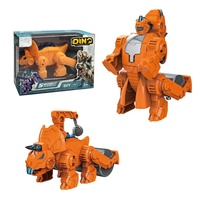 Mainan transformasi perakitan anak kustom, Robot dinosaurus transformasi buatan tangan, Kit Robot pendidikan