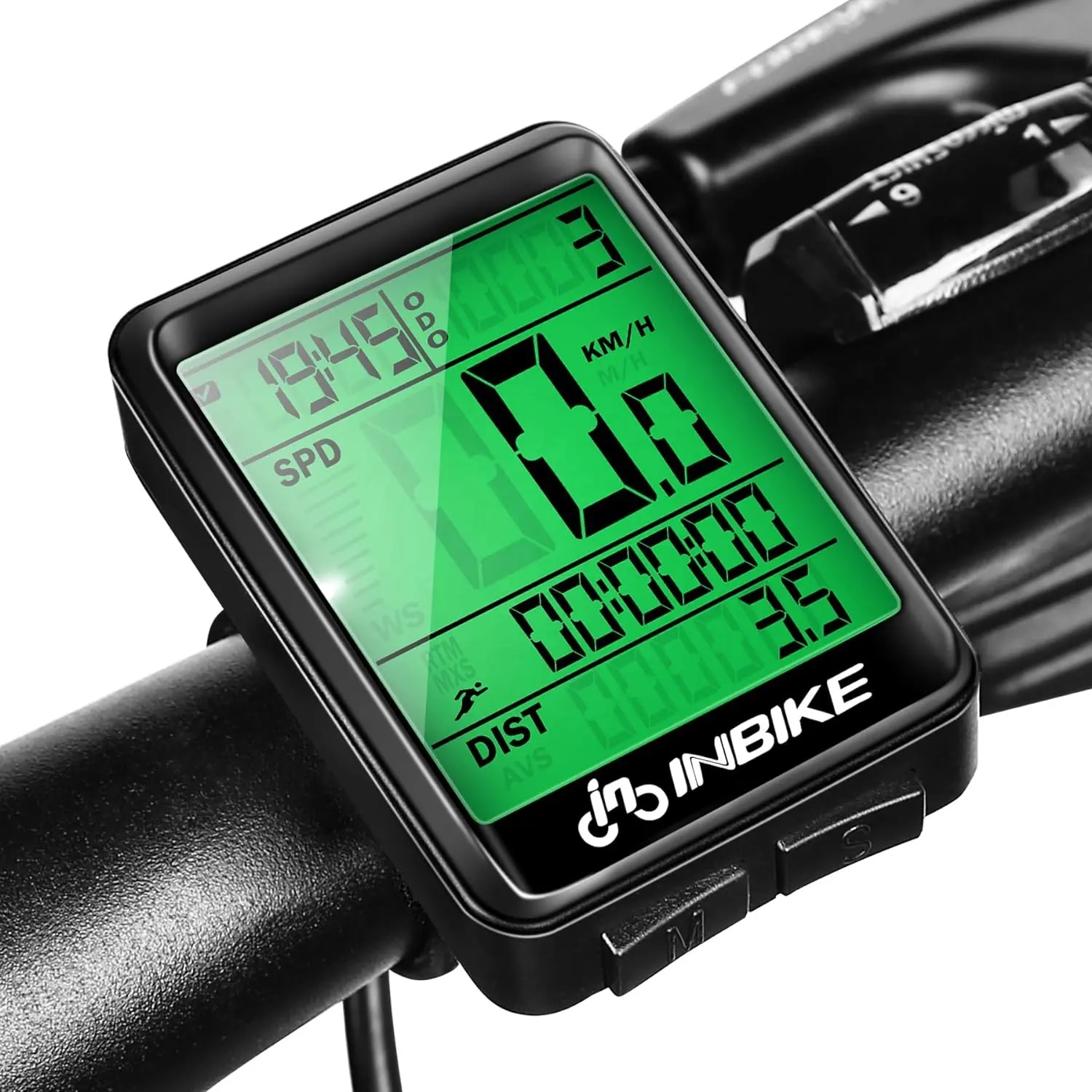INBIKE LCD Display Waterproof Bike Computer Wireless Speedometer Cycle Bicycle Speedometer Wireless Bicycle Computer
