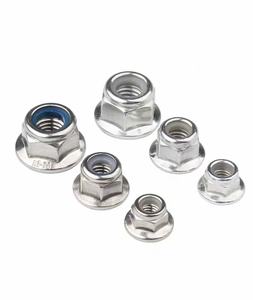 Tuerca de bloqueo de nailon con brida de acero inoxidable de acero al carbono Antideslizante Bloqueo antiliberación Hexágono autoblocante con tuerca de almohadilla - Product Image 5