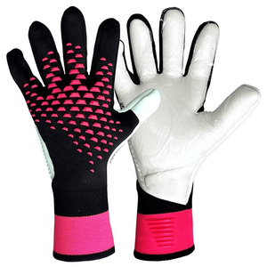 ถุงมือผู้รักษาประตู BLACK RACING GEAR ป้องกันนิ้วด้วยลาเท็กซ์ กันลื่น ปิดด้วยกระดุม ใช้ได้ทั้งชายและหญิง สำหรับฟุตบอล - Product Image 1