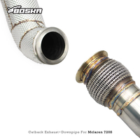 Knalpot Catback Stainless Steel Pabrik untuk Mclaren 720S Spider/Coupe 4.0T 2017-2019 Boska Direct Fit Exhaust Pipes
