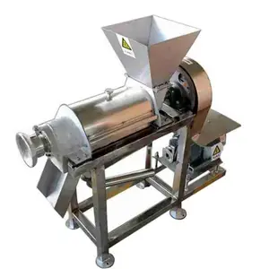 Máquina de preparação de suco de frutas espiral, 500 kg/h saída industrial máquina de preparar suco de gengibre