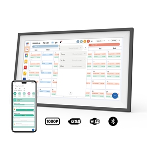 Pantalla Táctil Inteligente de 15.6 Pulgadas con Calendario Digital, Allwinner A523, Android 14, 4+64GB, Reproducción de Video Interactiva de Escritorio - Product Image 1