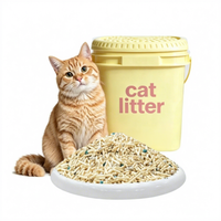 Litière pour chat en bentonite de qualité supérieure, en forme de boule parfumée, colorée, facile à nettoyer et sans poussière