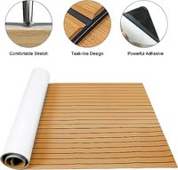 Tapis marin en mousse EVA personnalisé, revêtement de pont de bateau, faux teck, auto-adhésif, pour bateau et voiture