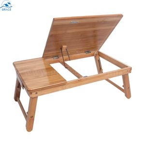 Vente en gros Bureau d'ordinateur <span class=keywords><strong>portable</strong></span> moderne en bambou Étagère réglable pliable <span class=keywords><strong>pour</strong></span> <span class=keywords><strong>lit</strong></span> <span class=keywords><strong>de</strong></span> dortoir d'hôtel Bureau avec support <span class=keywords><strong>de</strong></span> plateau <span class=keywords><strong>de</strong></span> lecture <span class=keywords><strong>de</strong></span> livres - Product Image 4