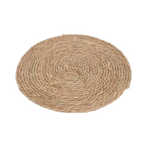Vendita diretta dalla fabbrica di piatti per caricabatterie tonde Boho in tessuto per matrimonio in Rattan resistente al calore - Product Image 1