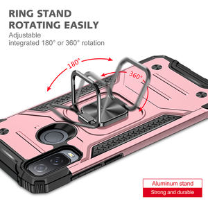 Custodia per telefono con supporto per auto in metallo armatura di livello militare con supporto ad anello per <span class=keywords><strong>TCL</strong></span> Alcatel 1L Plus <span class=keywords><strong>TCL</strong></span> <span class=keywords><strong>30</strong></span> 5G altri modelli <span class=keywords><strong>TCL</strong></span> - Product Image 5