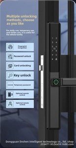 Tuya <span class=keywords><strong>Smart</strong></span> <span class=keywords><strong>Double</strong></span> face empreinte digitale WiFi compatibilité de la <span class=keywords><strong>clé</strong></span> réseau serrure en acier étanche série 3585/2885 <span class=keywords><strong>clé</strong></span> mince nuage - Product Image 5