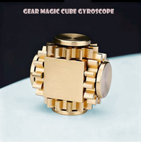 Jouet anti-stress en laiton, cube magique de précision, gyroscope du bout des doigts, gadget de remise en forme et de réduction du stress