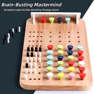 Nouveau jeu de société en bois pour enfants : entraînement à la pensée mathématique, jeu de déchiffrage de codes et de mot de passe, jeu familial stimulant l'esprit - Product Image 2