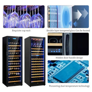 Cave à <span class=keywords><strong>vin</strong></span> en acier inoxydable avec refroidisseur LED à température constante, sur mesure, pour l'affichage et le stockage du <span class=keywords><strong>vin</strong></span>, 430L - Product Image 2