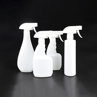 Bouteilles pulvérisatrices plates personnalisées en PE de 350 ml pour l'approvisionnement transfrontalier, vaporisateurs de brume, flacons moussants pour le nettoyage/dégraissage cosmétique