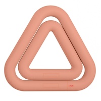 Haltères triangulaires antidérapants, plaques de poids légères et durables, haltères en silicone avec anneau en fer pour la musculation à domicile