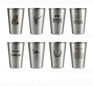 Modern Stainless Steel Tumbler <b>With</b> Insulated Vacuum Capacity Beer Mug - Product Image 1