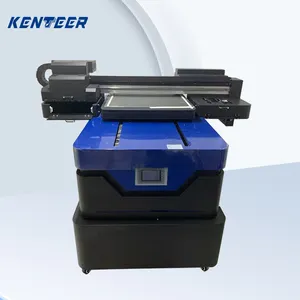 Productie A2 Uv Flatbed Printer Automatische Printkop Uv Flatbed Printer Op Telefoonhoesjes Glas Voor Flessen