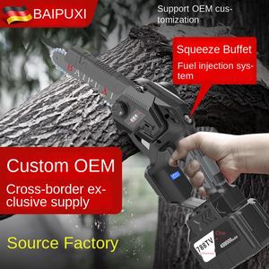 Scie à chaîne électrique personnalisable de 4 à 6 pouces alimentée par batterie au lithium rechargeable Portable à une main coupe d'<span class=keywords><strong>arbre</strong></span> pour le bricolage domestique - Product Image 3