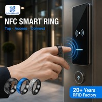 Bague intelligente NFC en céramique personnalisée 13,56 MHz RFID, bague connectée pour serrure de porte intelligente, accès aux ascenseurs et aux chambres d'hôtel