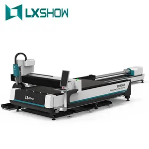 LX3015DHT 3015 3kw 6000w fiber lazer kesici 5 eksenli kesim makinesi için paslanmaz/6kw lazer maks