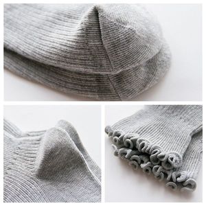 <span class=keywords><strong>Chaussettes</strong></span> courtes en <span class=keywords><strong>coton</strong></span> à volants de couleur unie pour femmes - Product Image 6