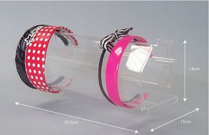 Rõ Ràng Countertop <span class=keywords><strong>Acrylic</strong></span> Headband Hiển Thị Chủ Đứng <span class=keywords><strong>Acrylic</strong></span> Tiara Fascinator Tháp Hiển Thị Đứng Gương Hàng Đầu - Product Image 2