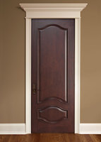 Portes intérieures modernes Ace Dernières portes doubles fantaisie en bois de teck Conceptions rondes pour maisons Porte en bois massif