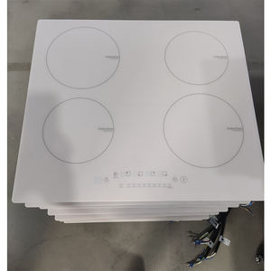 Table de cuisson à <span class=keywords><strong>induction</strong></span> <span class=keywords><strong>blanche</strong></span> à 4 brûleurs 9 niveaux de puissance Verrouillage enfant Cuisinière électrique portable Prise intégrée Application au gaz 110V-220V - Product Image 6