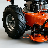 Débroussailleuse industrielle 4 temps à essence haute puissance, autotractée, poussée à la main, coupe-herbe 3800W avec fil nylon