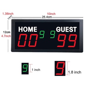 Marcador Digital LED <span class=keywords><strong>Port</strong></span>átil Mini para Cornhole con Puerto de Carga Tipo-C, Control Remoto y Contador de Puntos para Pádel y Tenis - Product Image 2