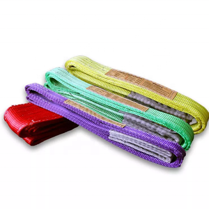 Chất lượng tốt 1 tấn 1 mét vải màu tím Sling Polyester Webbing nâng vành đai Sling lifitng Sling - Product Image 5