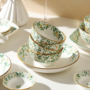 Оптовый набор экологичной керамической посуды: тарелки для ужина, пригодные для мытья в посудомоечной машине, пищевой класс, современный дизайн - Product Image 3