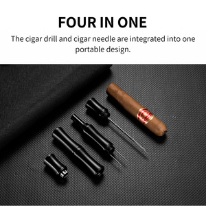 CIGARLOONG Outil à cigares 4 en 1, aiguille à cigares double taille, 1 pièce, accessoires <span class=keywords><strong>de</strong></span> perçage en <span class=keywords><strong>bambou</strong></span> multifonctionnels <span class=keywords><strong>de</strong></span> style classique - Product Image 2