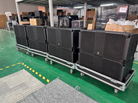 Sistema de Sonido Profesional de Doble Línea de 12 Pulgadas con Potencia de Salida de 600W y Construcción de Madera de Alta Calidad